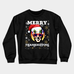 Funny Joe Biden Merry Thanksgiving Ugly Christmas Crewneck Sweatshirt